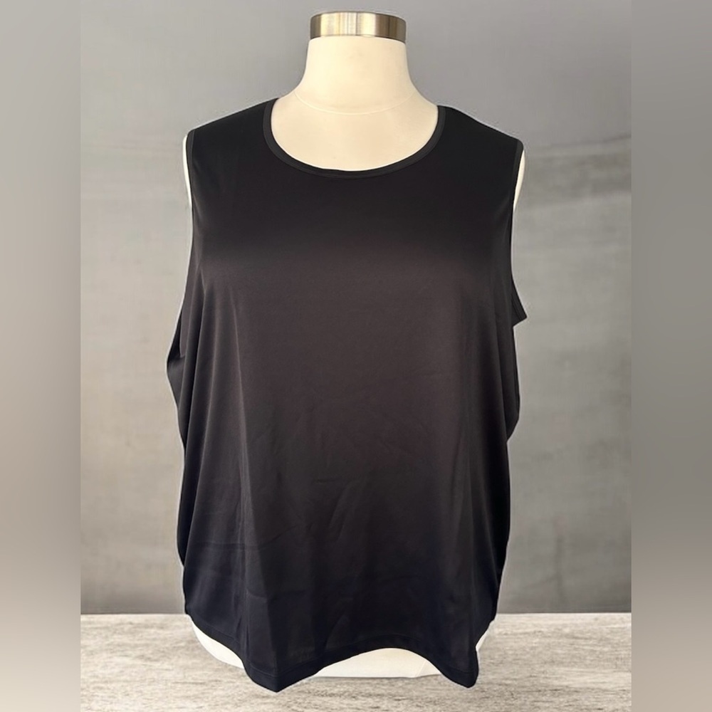 NEW!Blair 2-Piece Black Lace Button-Down Half Sleeve Top Size 3XL - Picture 4 of 9